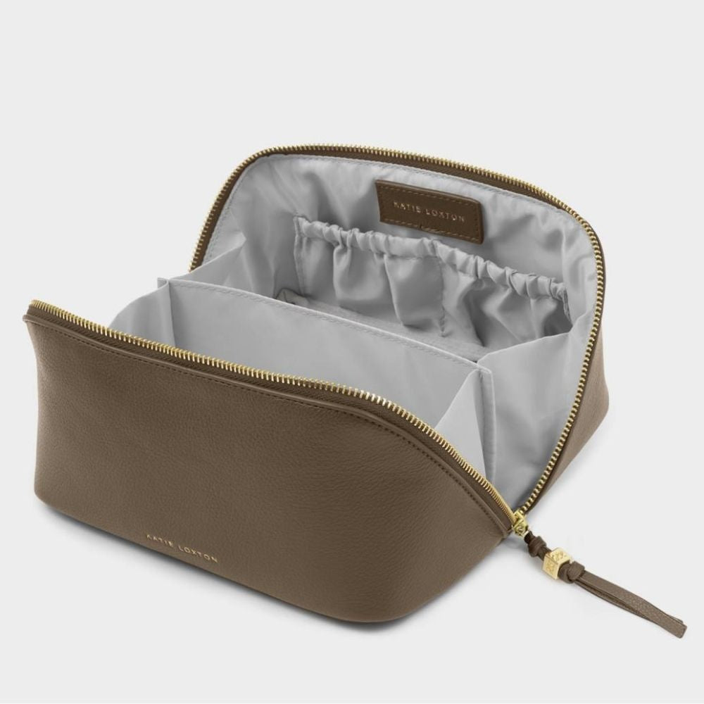 Katie Loxton Soho Medium Makeup & Wash Bag - Mink
