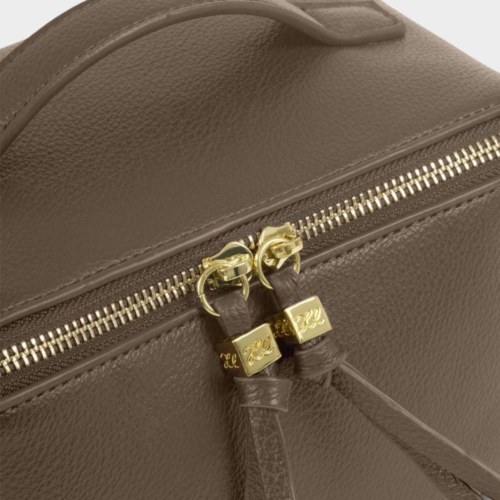 Katie Loxton Soho Medium Makeup & Wash Bag - Mink