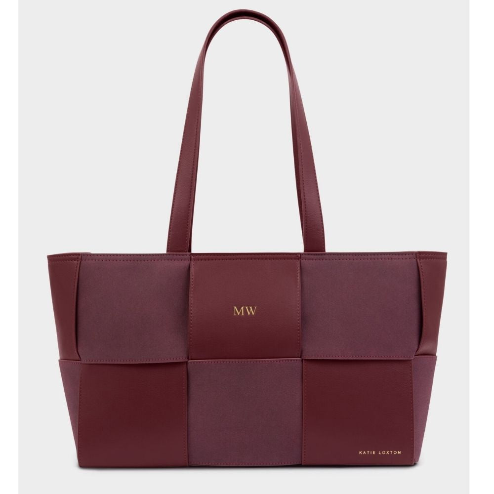 Katie Loxton Taya Cherry Hand Woven Suedette Tote Bag