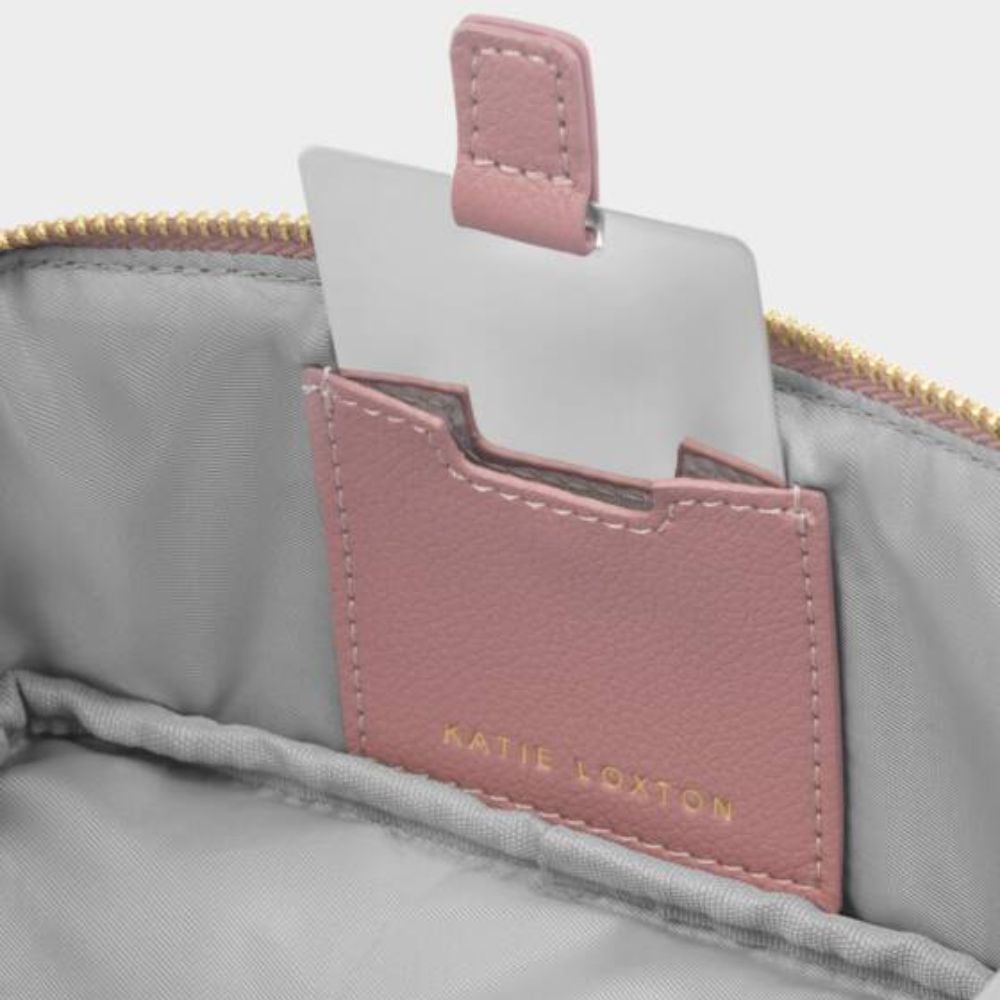 Katie Loxton Deep Rose Fold-Out Mirror Makeup Bag