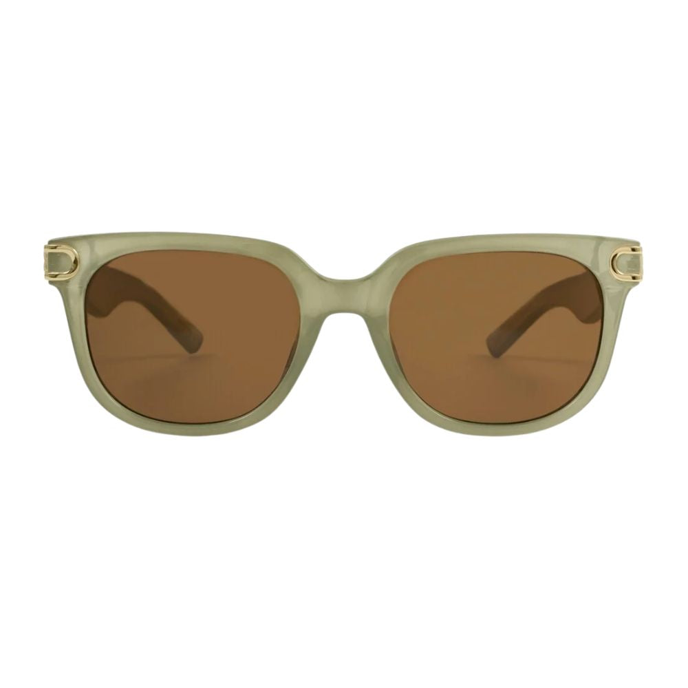 Katie Loxton Manhattan Square Sunglasses - Frosted Green