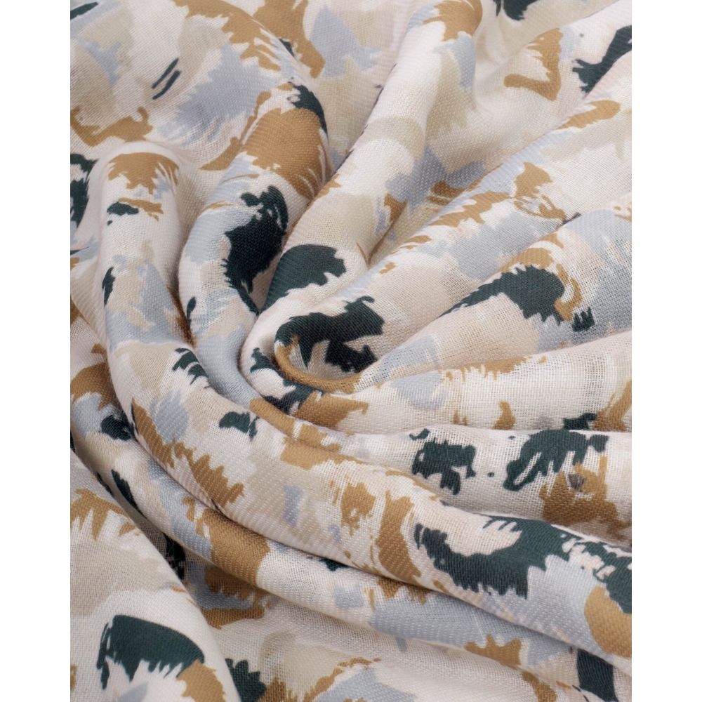 Katie Loxton One Size Printed Terazzo Scarf - Caramel