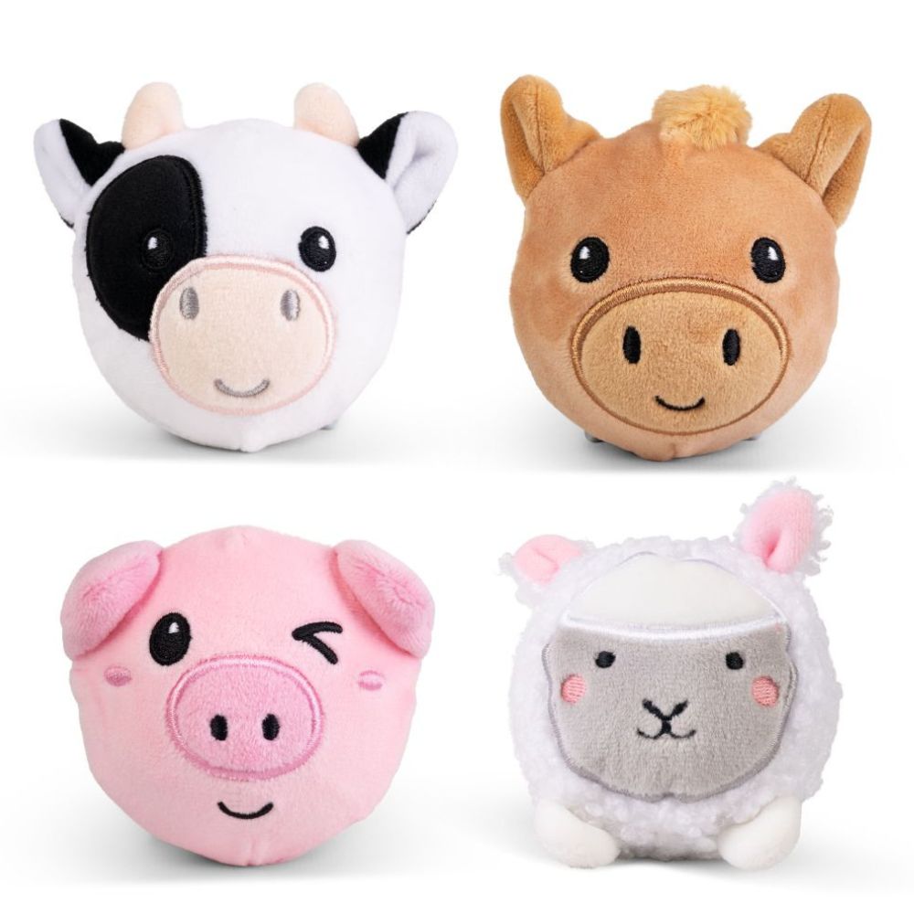 Keycraft Farm Animal Bouncy Plushies Sensory Toys (choice of 4)