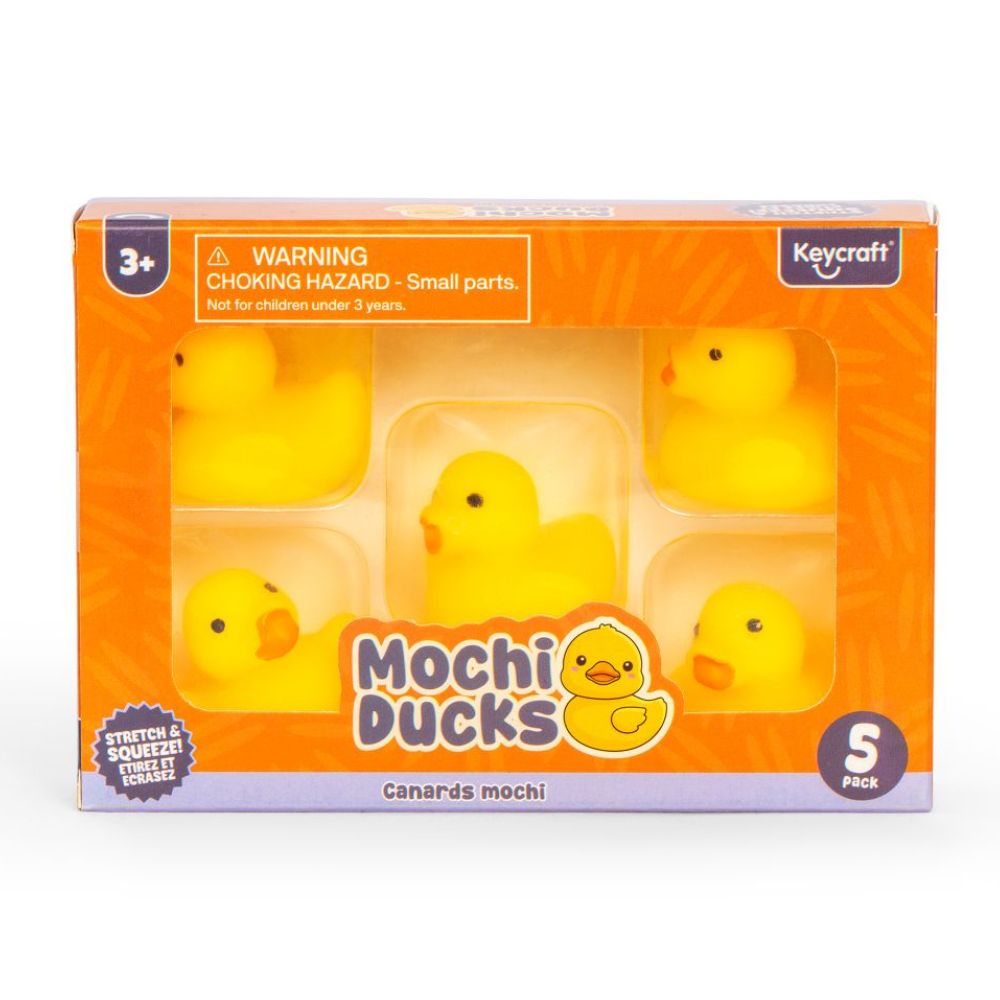 Keycraft Squeezy Mochi Ducks 5 Pack