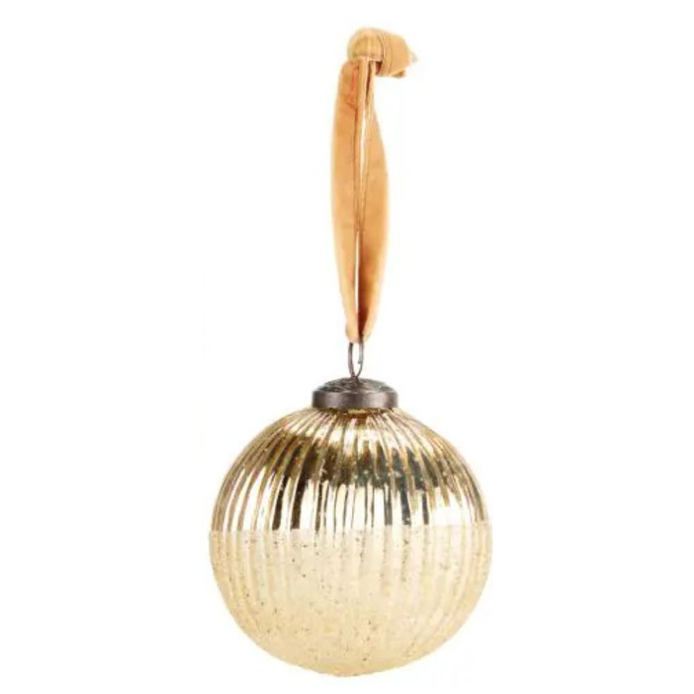 Koopman 10cm Gold Christmas Bauble