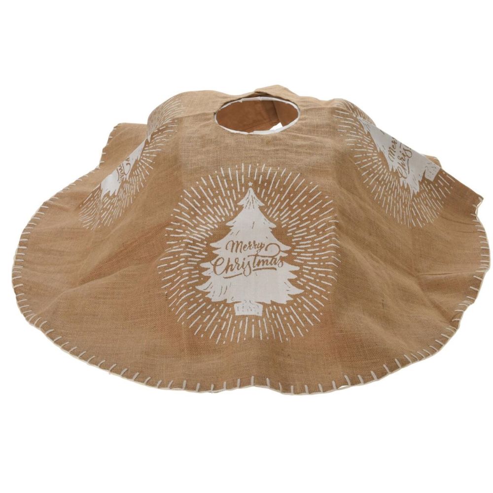 Koopman 120cm Jute Christmas Tree Base Cover (Choice of 3)