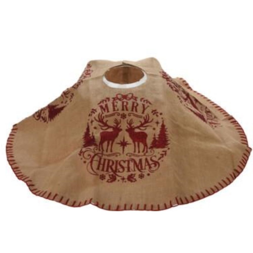 Koopman 120cm Jute Christmas Tree Base Cover (Choice of 3)