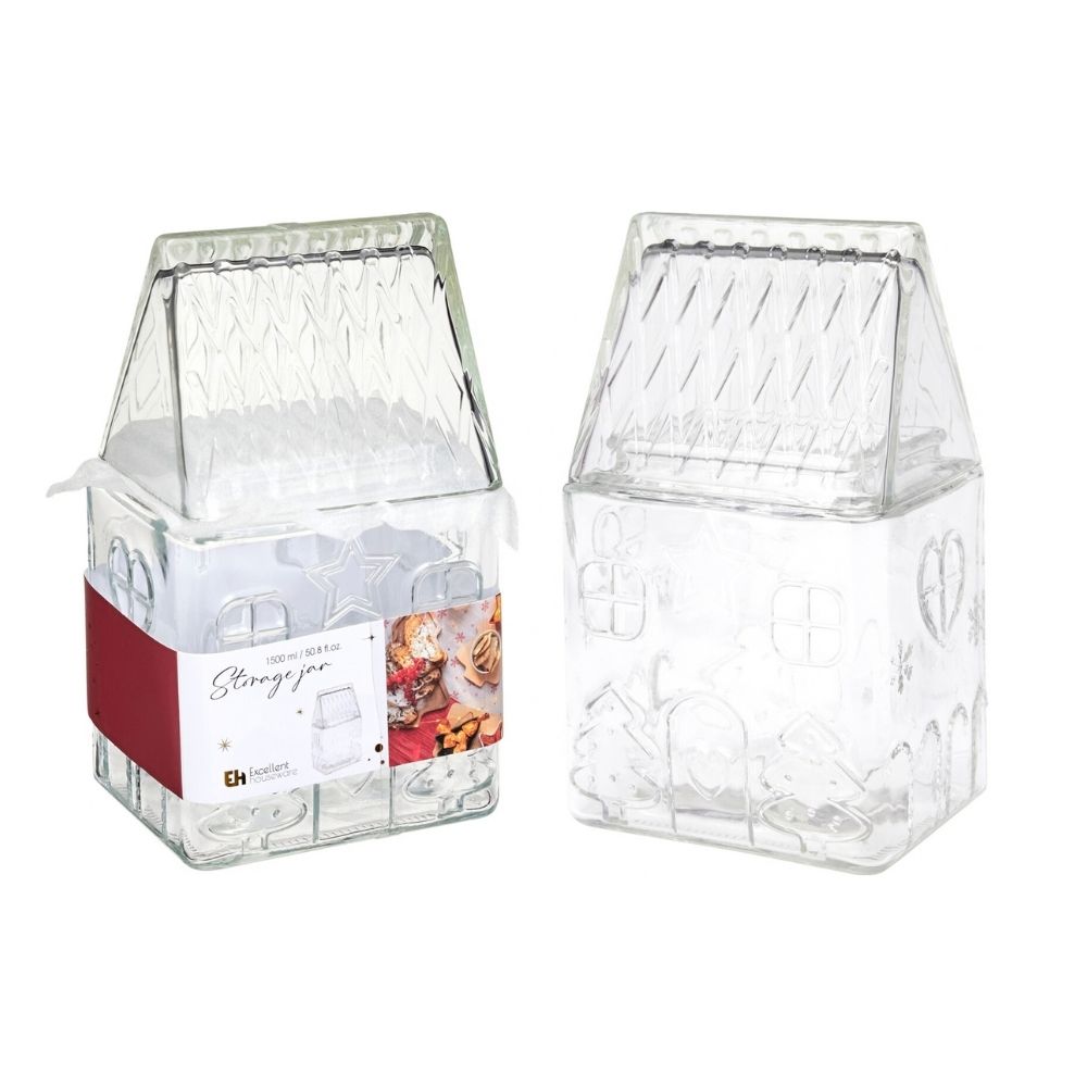 Koopman 1500ml Glass Home Storage Jar
