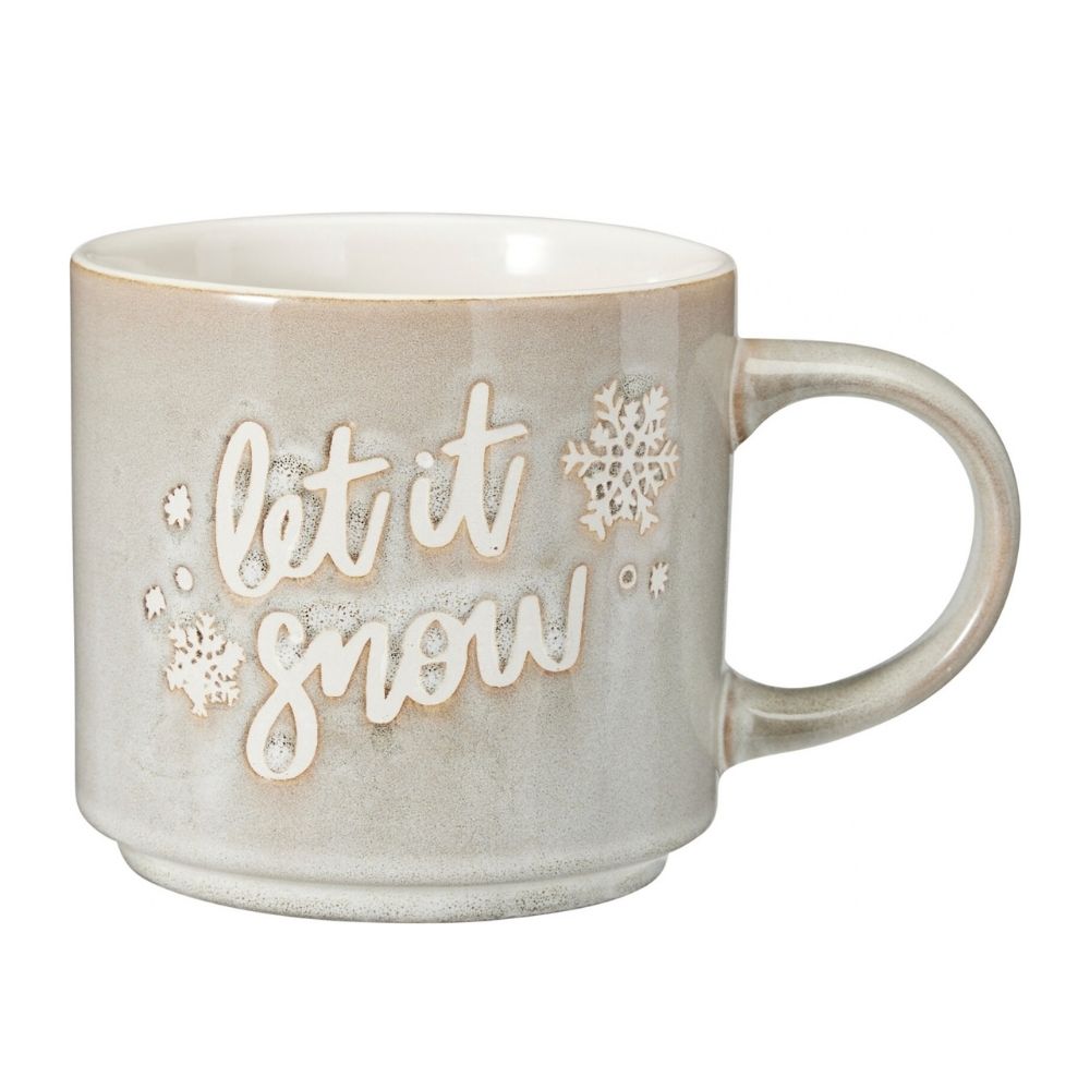 Koopman 400ml Christmas Stoneware Mug - (Choice of 4)