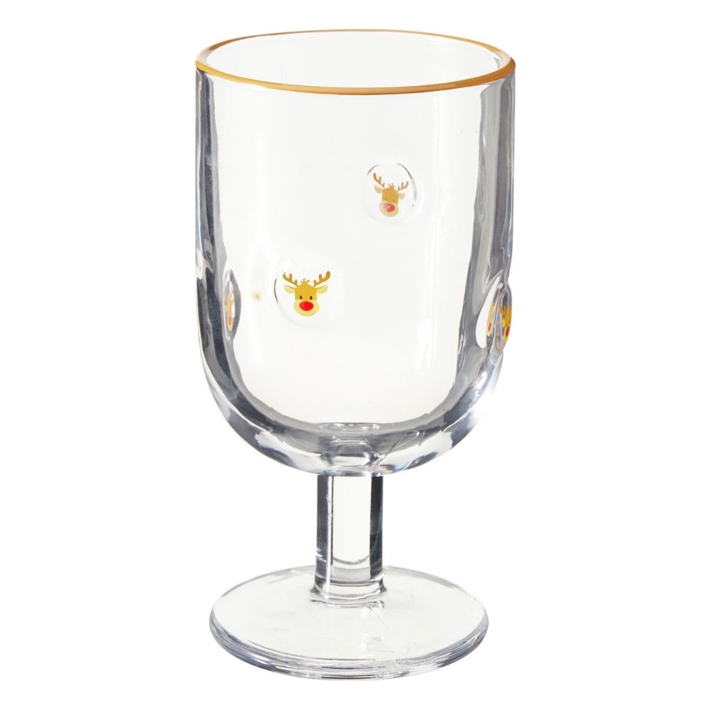 Koopman Christmas Character Glass Wine Glass - (Choice of 4)