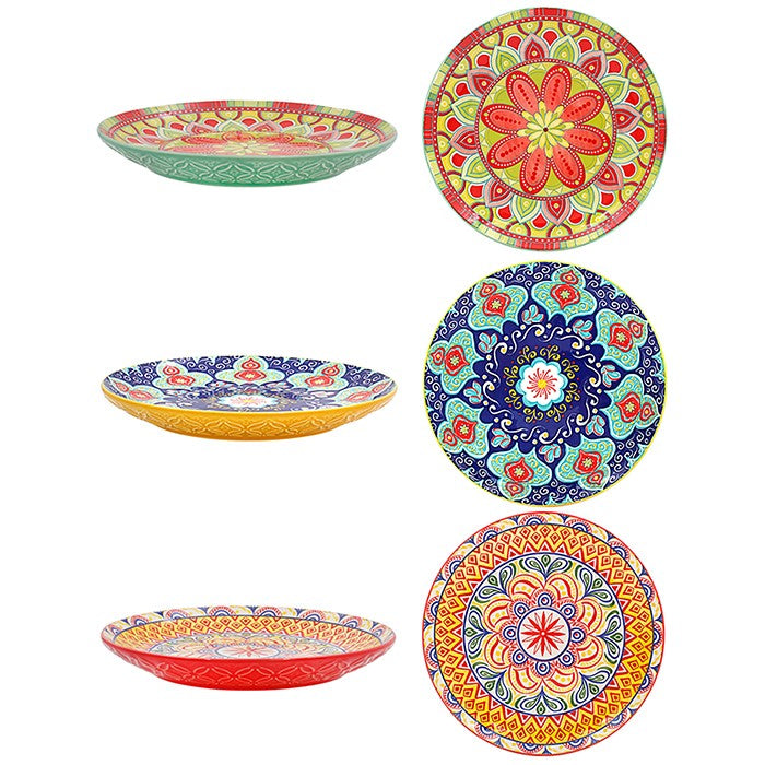 Leser & Pavey 2cm Tuscany Mandala Small Plate - Bright - (Choice of 3)