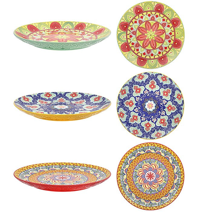 Leser & Pavey Tuscany Mandala Large Plate - Pastel - (Choice of 3)