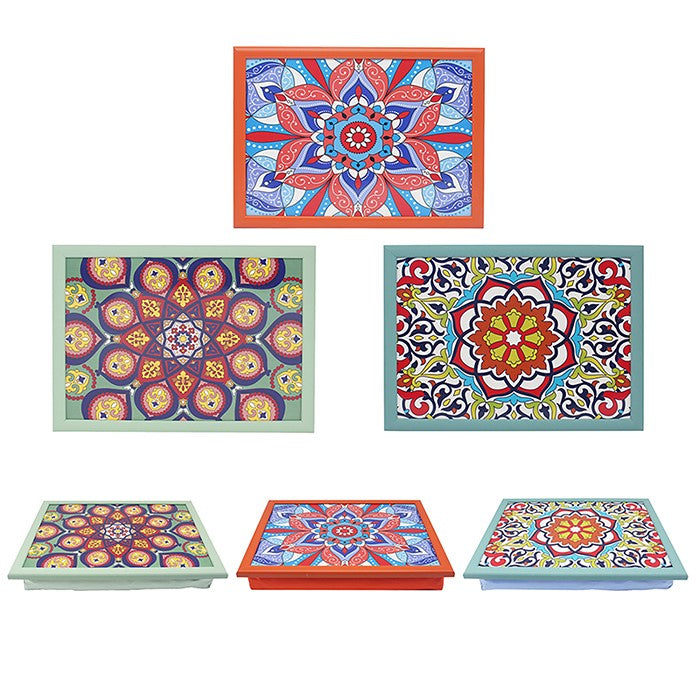Leser & Pavey 44cm Mandala Laptray - Bright - (Choice of 3)