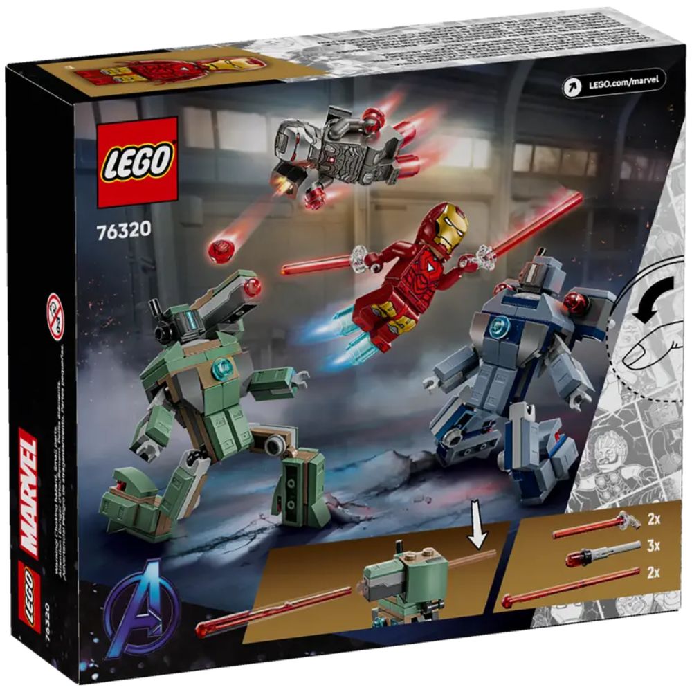 Lego Marvel Iron Man & War Machine vs. Hammer Drones