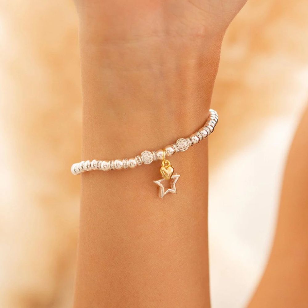 Life Charms Happy 70th Birthday Bracelet - Silver