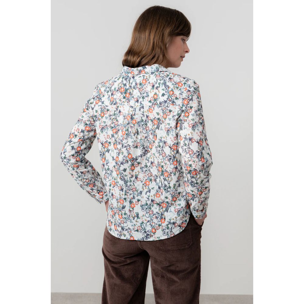 Lily & Me Patsy Organic Cotton Ditsy Women's Shirt - Ecru