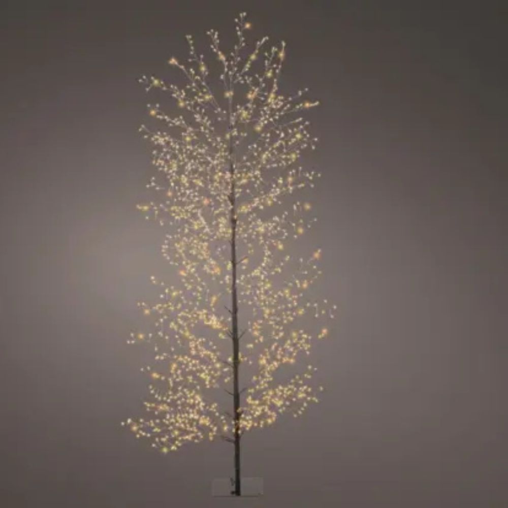 Lumineo 180cm Classic Warm Micro LED Tree - Black Frame - 505328
