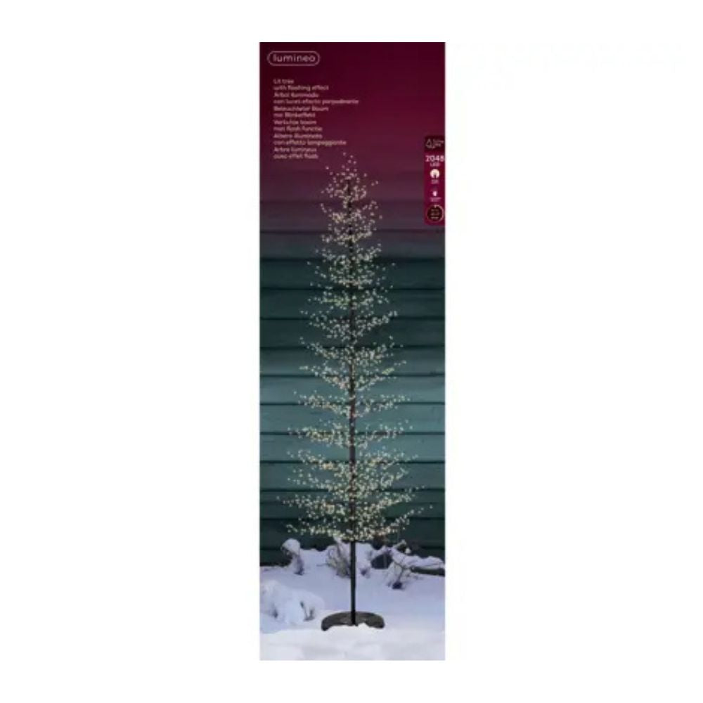 Lumineo 2.7m Warm White Micro Led Black Tree - 501946