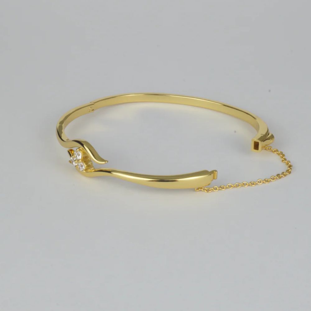 Nudie Jewellery Gold & Diamond Avalon Bangle