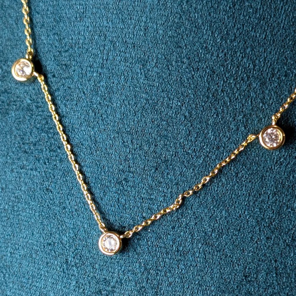 Nudie Jewellery Gold & Diamond Avalon Necklace