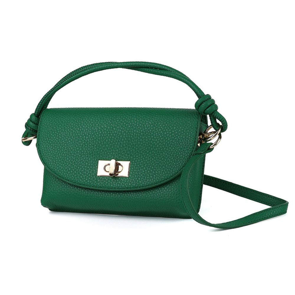 POM Deep Green Vegan Leather Mini Bag