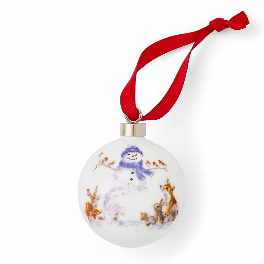 Portmeirion Wrendale Animals Gathered Round Christmas Bauble