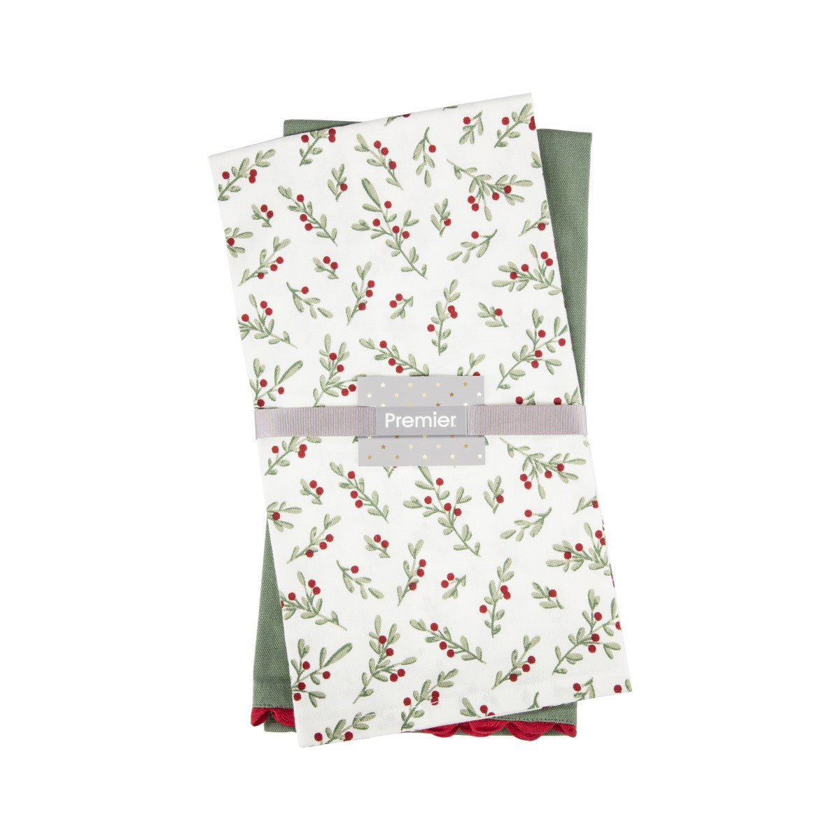 Premier 65cm Holly berry Tea Towels (Set of 2)