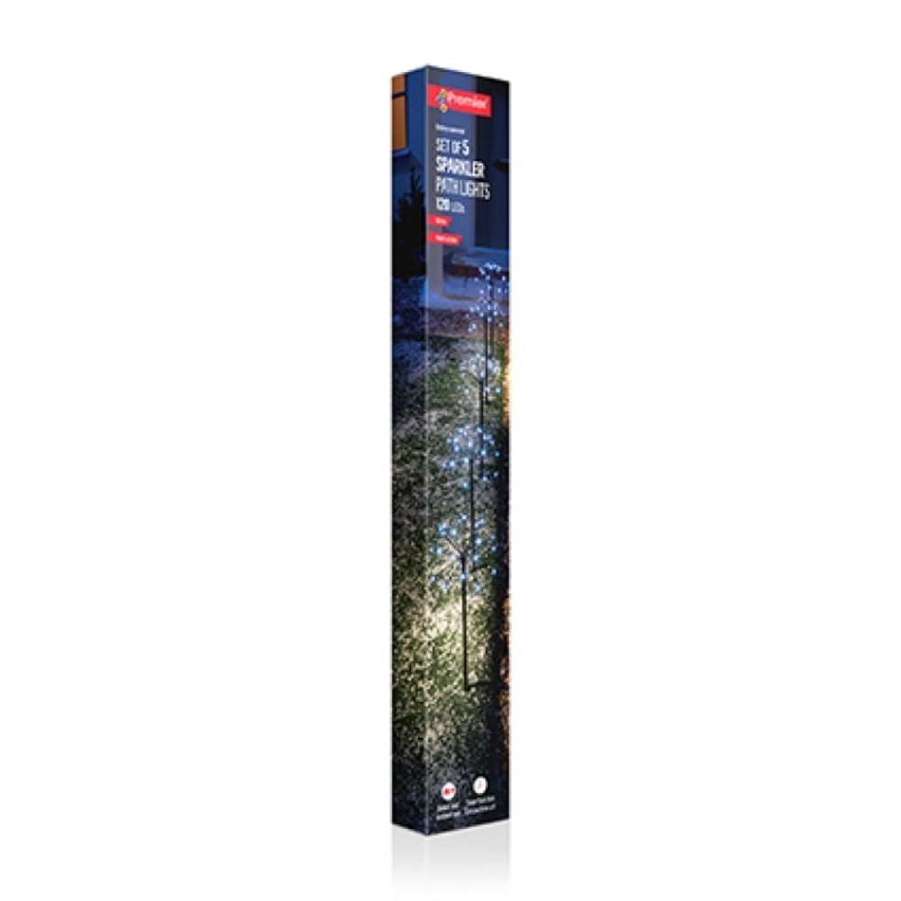 Premier 65cm White LED Sparkler - Set Of 5
