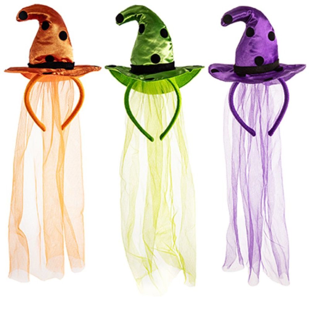 Premier Decorations 58cm Halloween Witches Head Band - (Choice of 3)