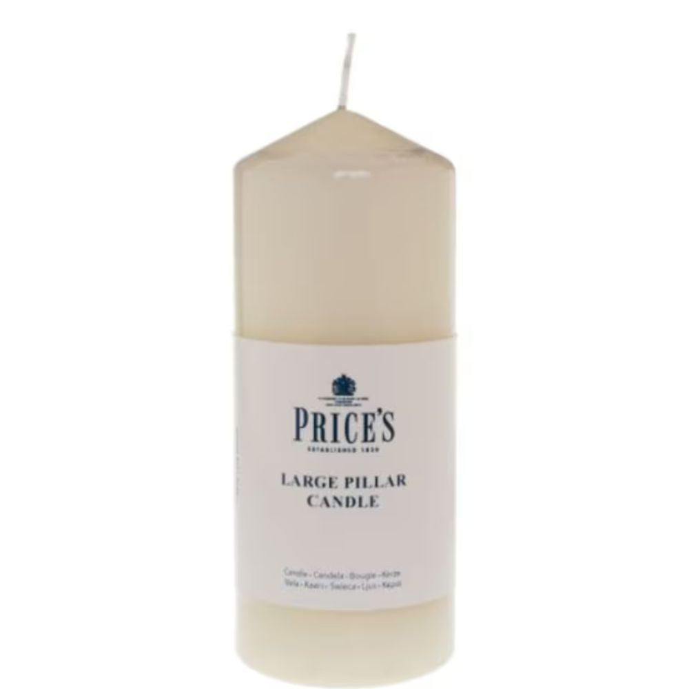 Price's 6" Ivory Pillar Candle