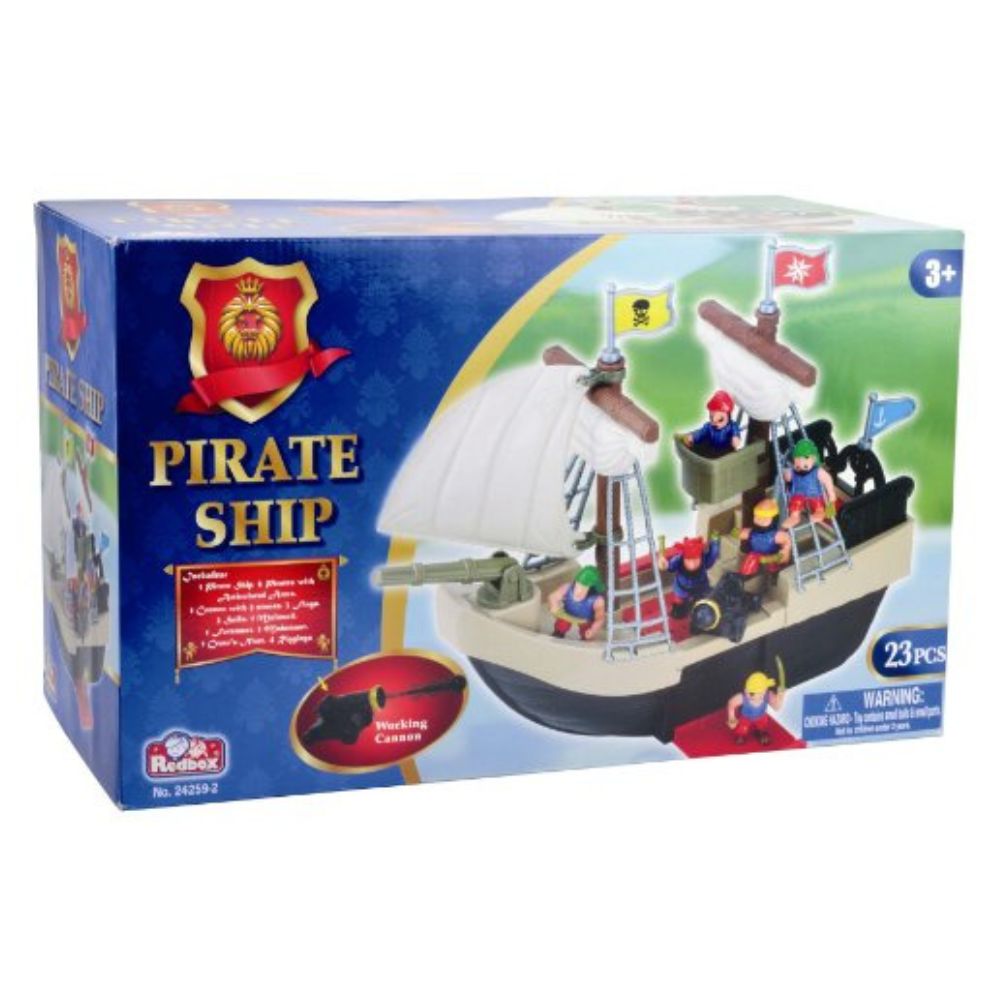 Redbox Pirate Ship Play Set (23 Pieces)