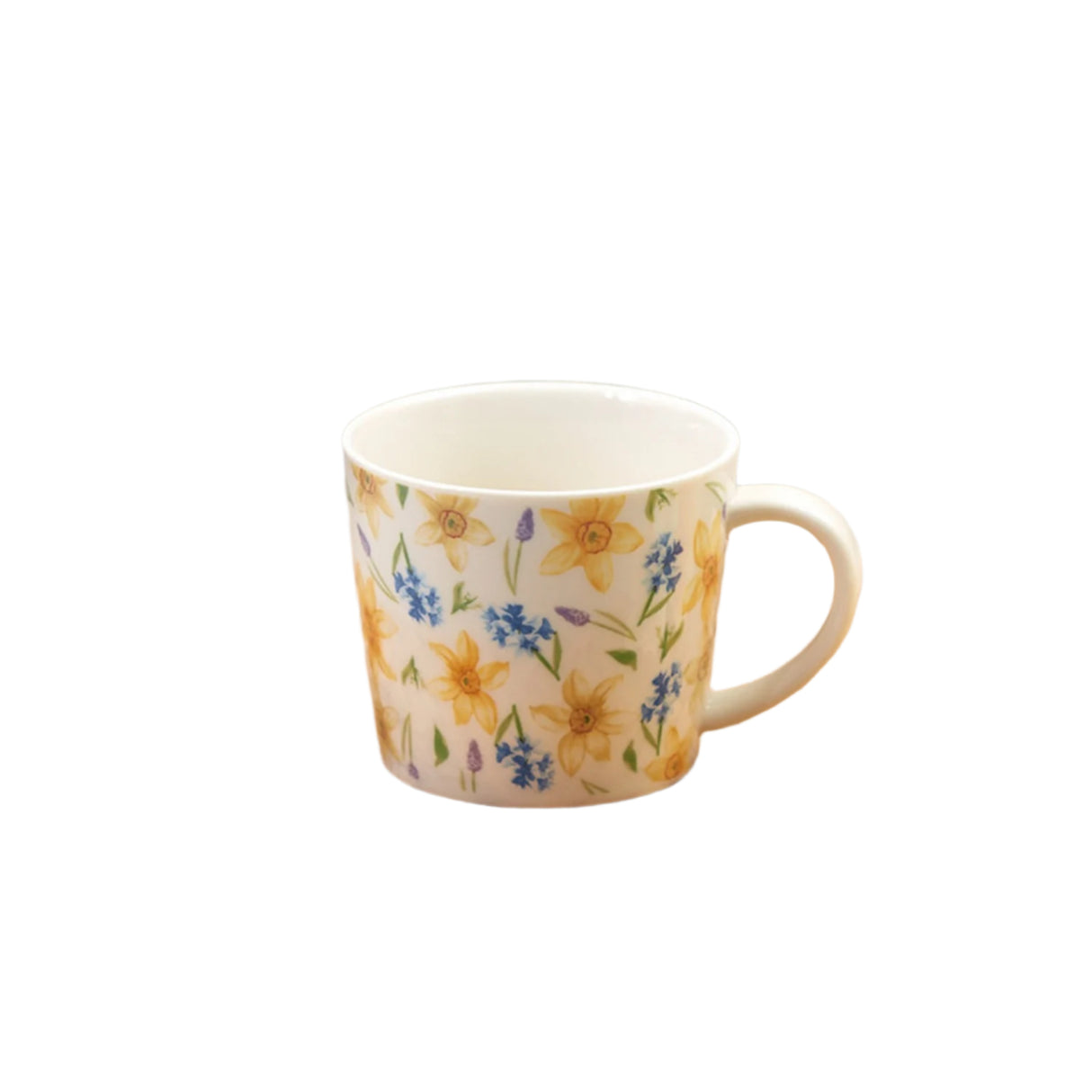 Richard Langs Cream Daffodil & Hyacinth Stoneware Mug
