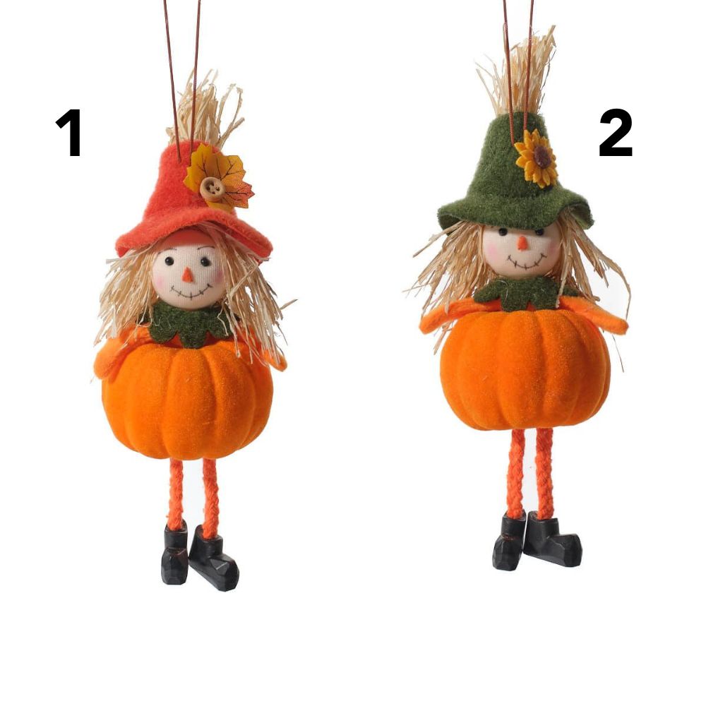 Richard Langs Pumpkin Scarecrow Hanging Decoration - (Choice of 2)