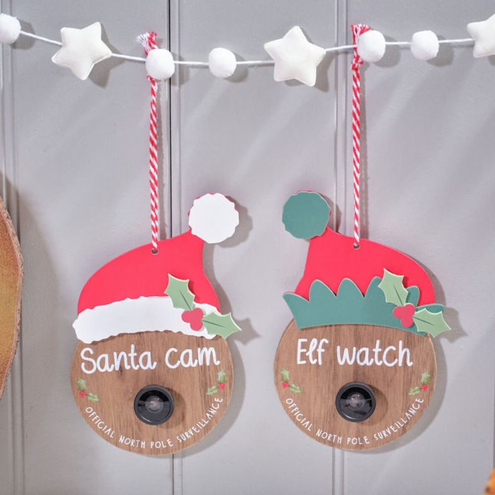 Richard Langs Santa & Elf Cam Hanging Decoration - (Choice of 2)