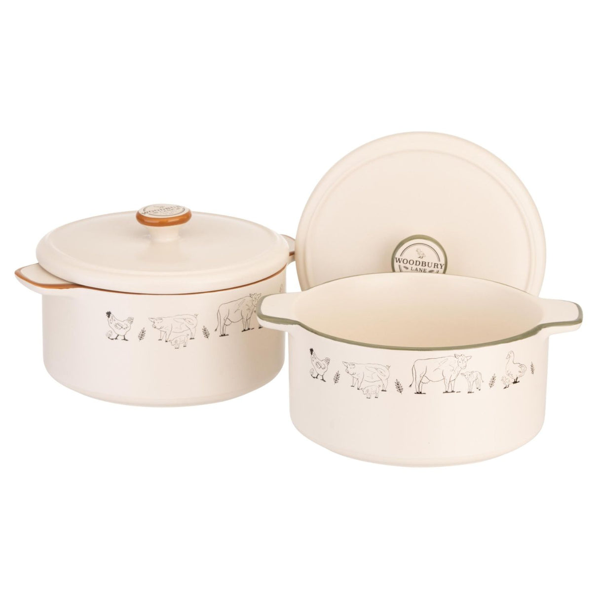 Woodbury Lane 2 Set of Mini Casserole Dishes