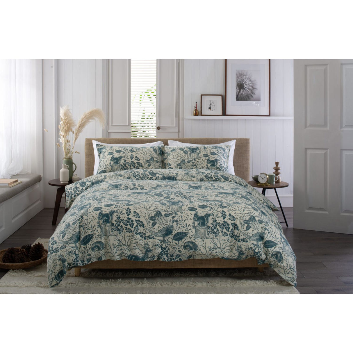 Deyongs Hidden Forest Teal Double Duvet