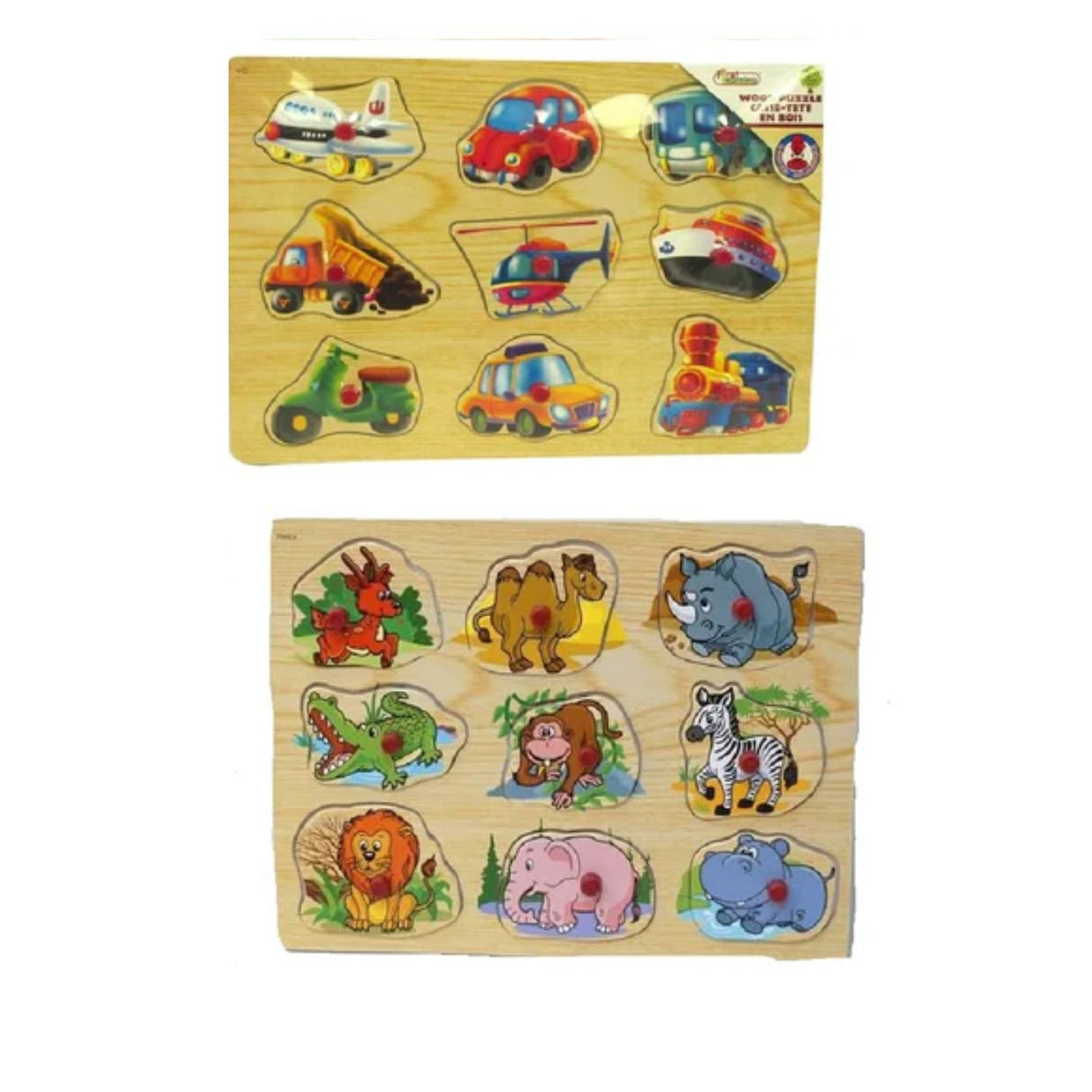 WDK Partner Wooden Animals Puzzle (Assorted Designs)