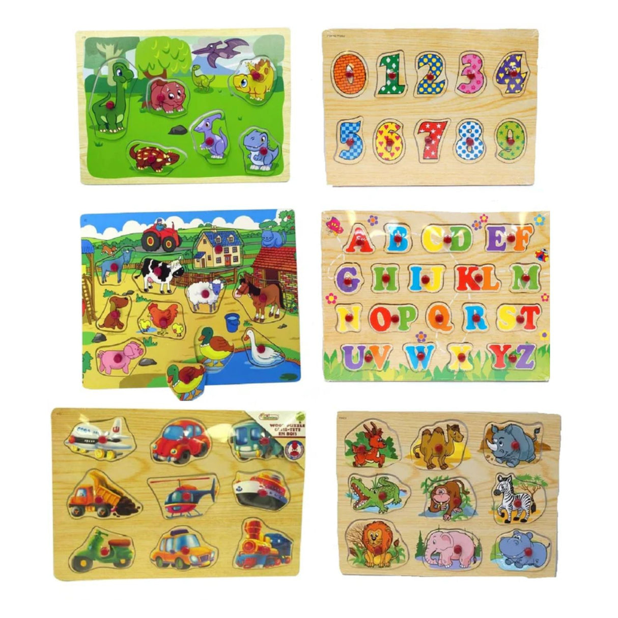 WDK Partner Wooden Animals Puzzle (Assorted Designs)