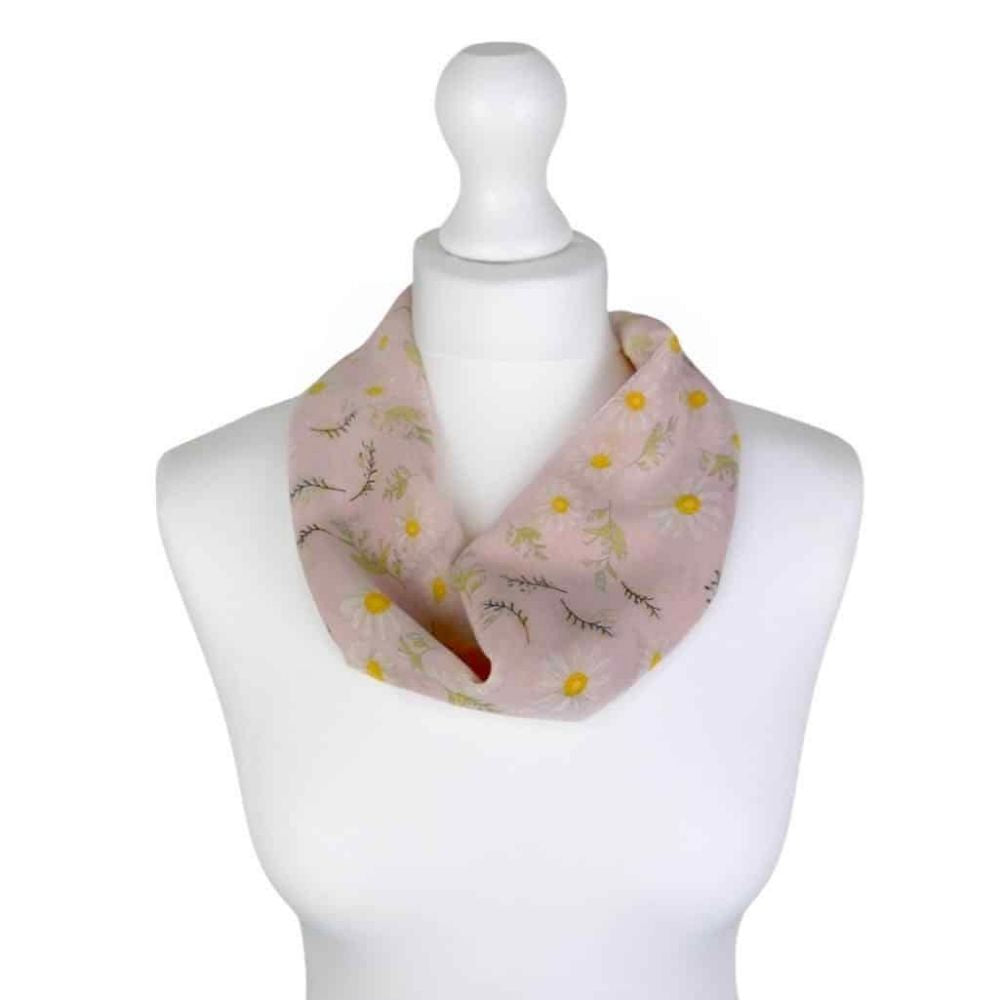 SH Sales Daisy Print Chiffon Magnetic Clip Scarf - (Choice of 3)