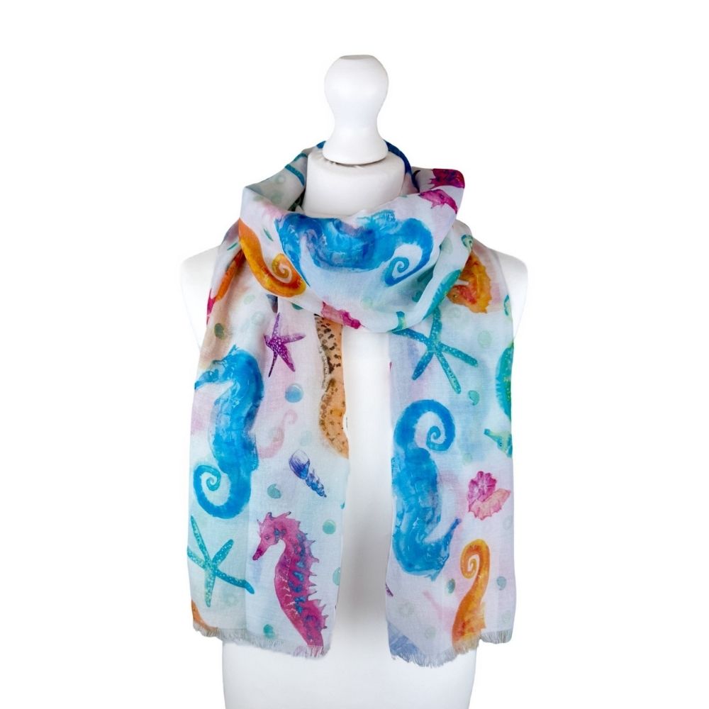 SH Sales Sea Life Print Summer Scarf - (Choice of 3)