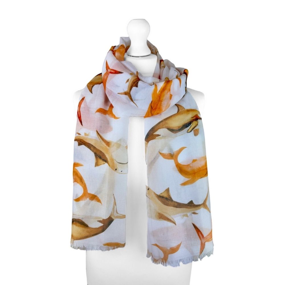 SH Sales Dolphin Print Summer Scarf - (Choice of 3)