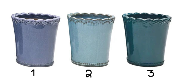 Woodlodge 24cm Sloane Glazed Pot (Choice of 3)