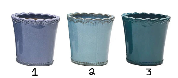 Woodlodge 19cm Sloane Glazed Pot (Choice of 3)