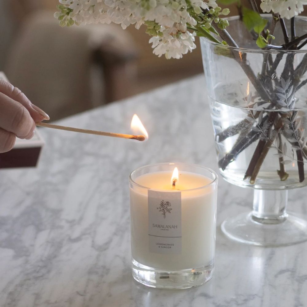 Samalanah Collection Lemongrass & Ginger Signature Candle