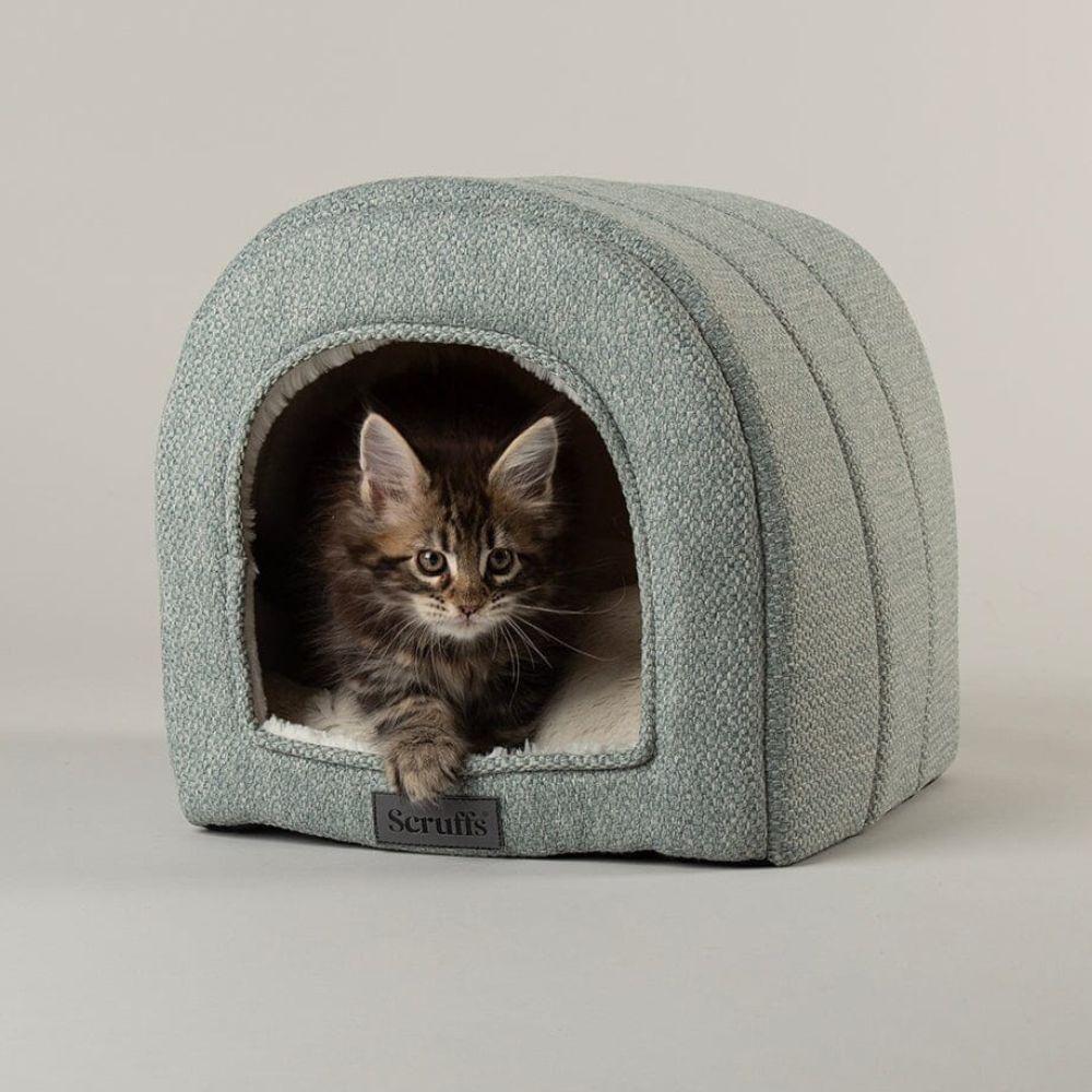Scruffs Seattle Cave Cat Bed - Topaz Green