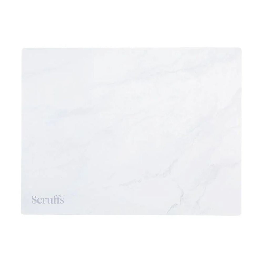 Scruffs 40cm x 30cm Pet Placemat - White Marble