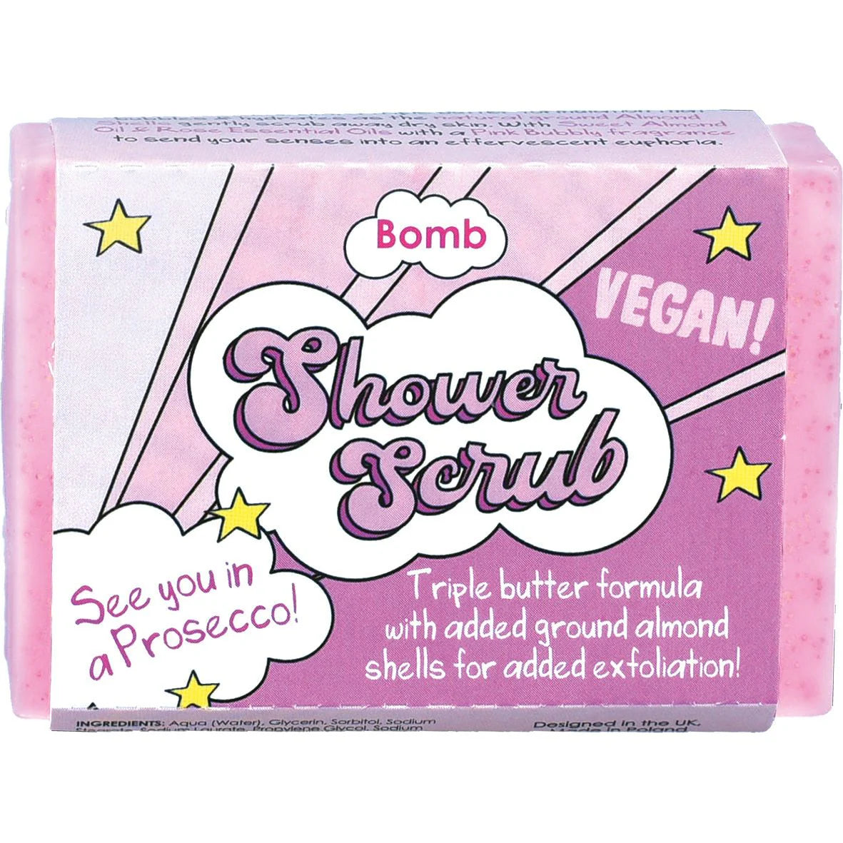 Bomb Cosmetics See You In A Prosecco Solid Shower Scrub