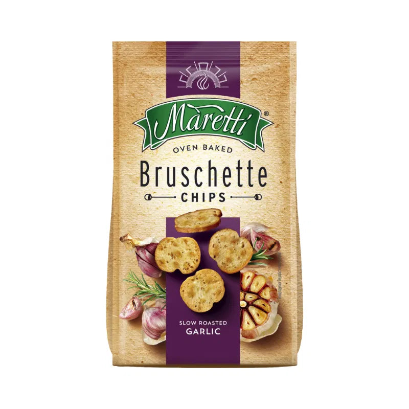 Maretti 150g Bruschette Chips Slow Roasted Garlic
