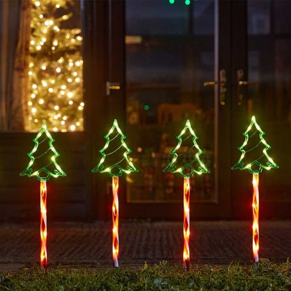 Smart Garden 61cm LED Tree Decor Stakes - Set Of 4