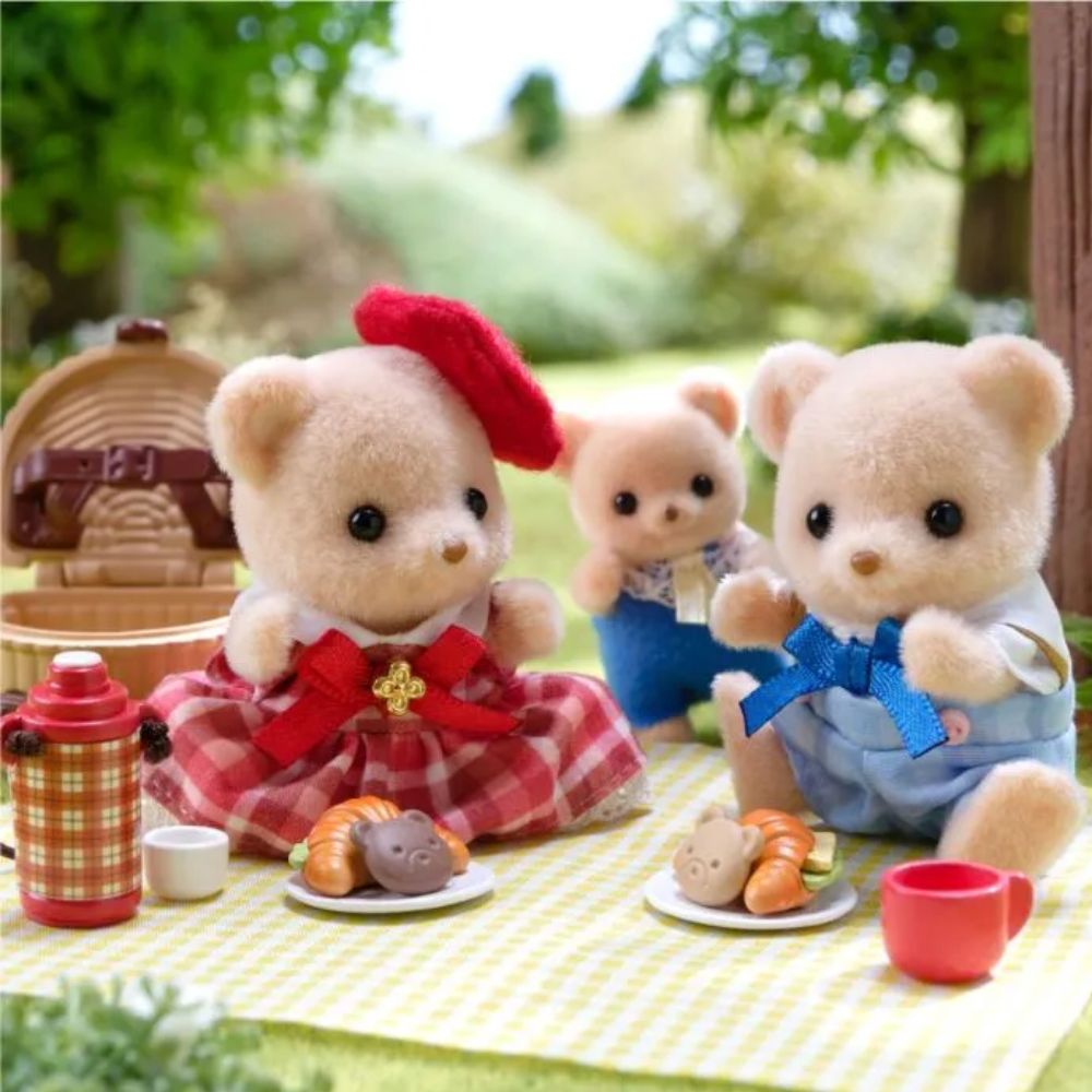 Sylvanian Families Biscuit Bear Brother & Sister Delicious Picnic